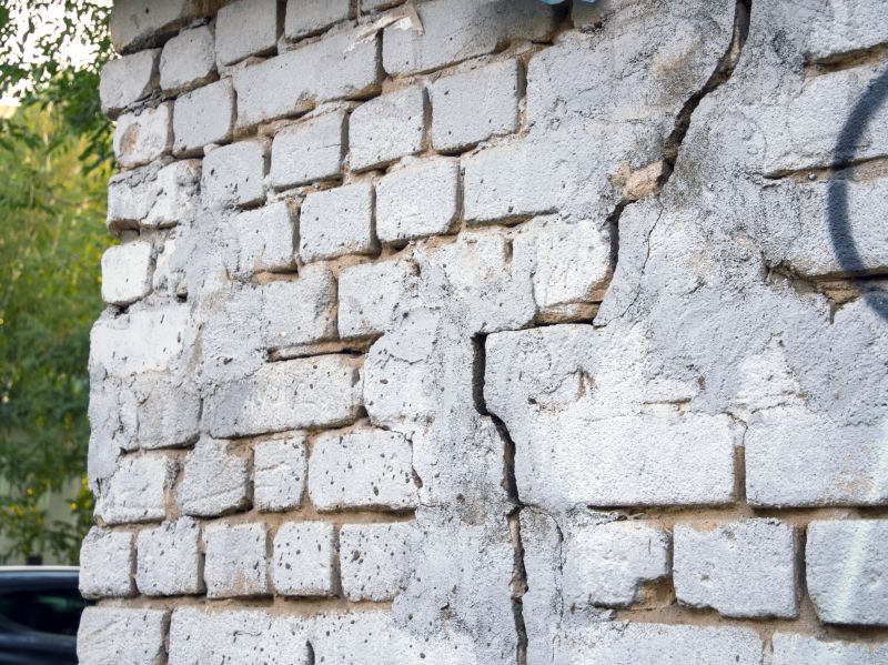 Cracked Brick Columns